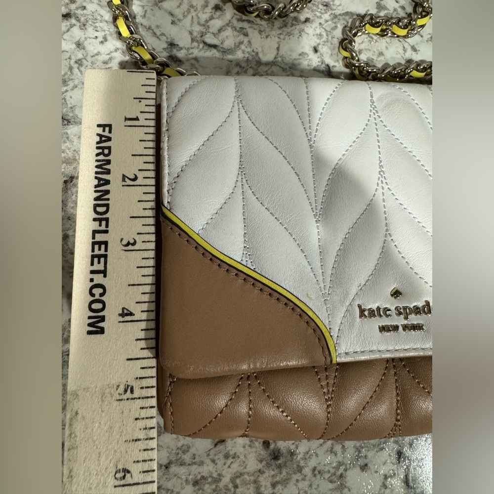 Kate Spade Mini Emelyn Briar Lane Quilted Crossbody bag White Dove multi - Picture 3 of 10